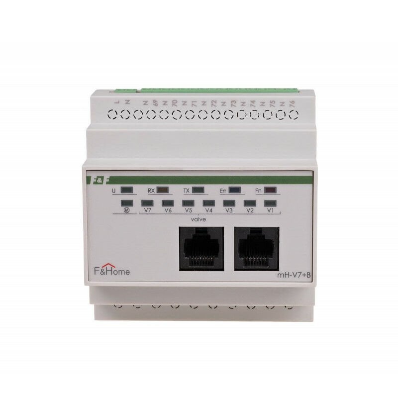 F&F mH-V7-PLUS-1  Isıtma vanaları ve merkezi ısıtma pompası için kontrol modülü. F&Home akıllı ev