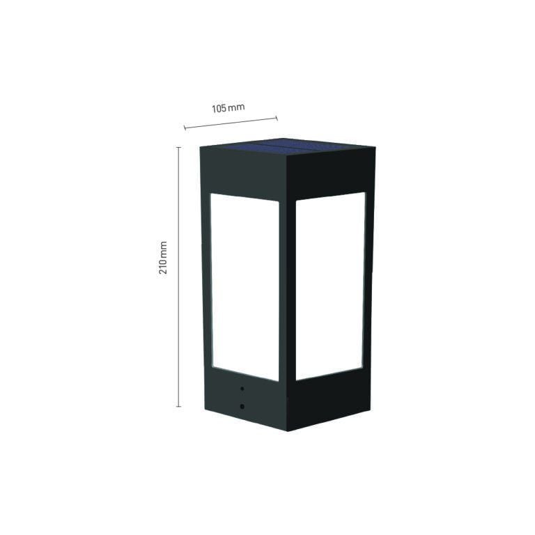 SolarBurda 10W Fonksiyonel Solar Bahçe Armatürü