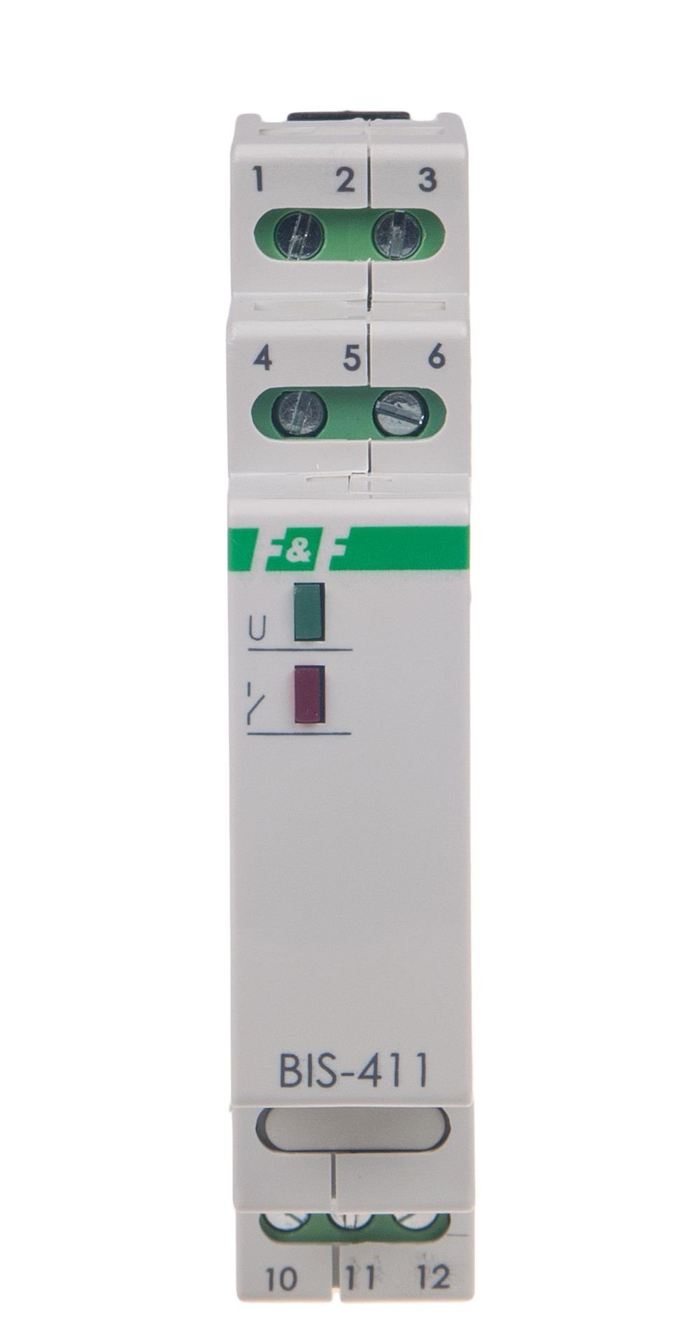 F&F BIS-411-LED 230V Çift durumlu röle