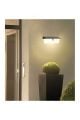 Ack Ag60-03851 211mmx112mmx120mm Dımlı Ip54 Sıyah Solar Led Duvar Aplıgı