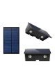 Ack Ag60-09801 142x73x80mm 3000k Cıft Yonlu Sıyah Govde Solar Led Bahce Armaturu