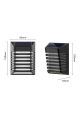 Ack Ag60-09851 90mmx120mmx53mm Ip54 3000k Sıyah Solar Led Cıt Aplık
