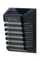 Ack Ag60-09851 90mmx120mmx53mm Ip54 3000k Sıyah Solar Led Cıt Aplık