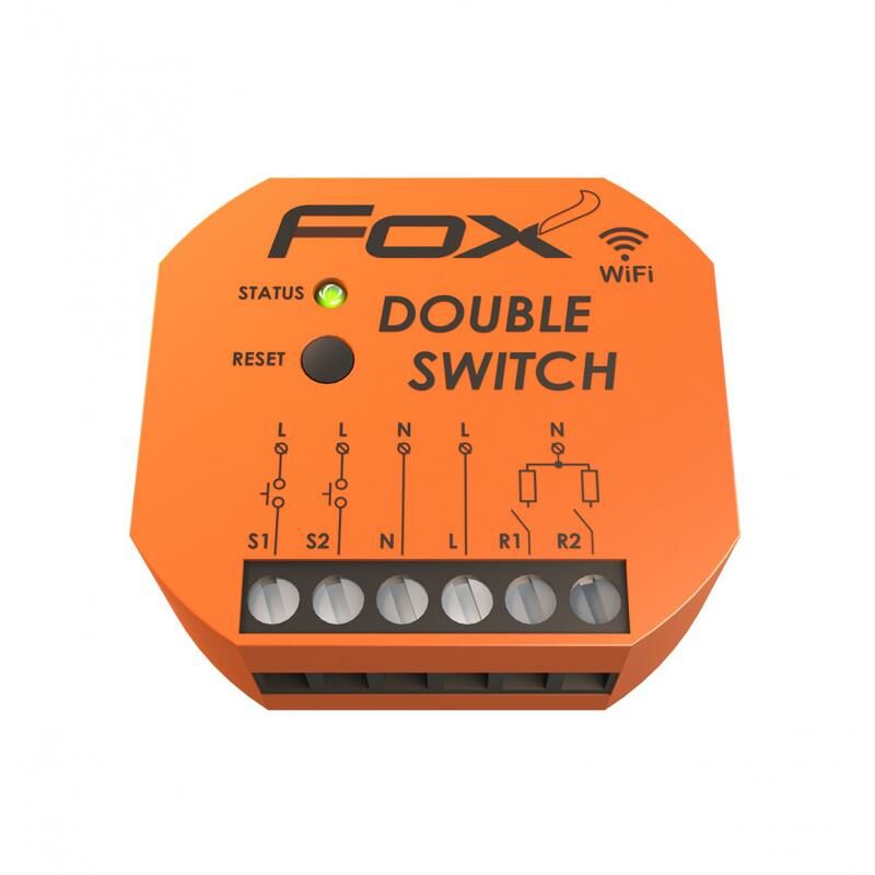 F&F Wi-R2S2-P  İki kanallı Wi-Fi rölesi 230 V ÇİFT ANAHTAR