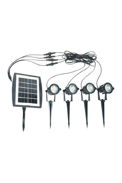 Global KBA748 4lü 12W IP65 ABS Solar Kazıklı Çim Armatürü