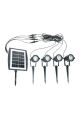 Global KBA748 4lü 12W IP65 ABS Solar Kazıklı Çim Armatürü