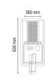 Beyaz Solar Sokak Armatürü 180W 6500K