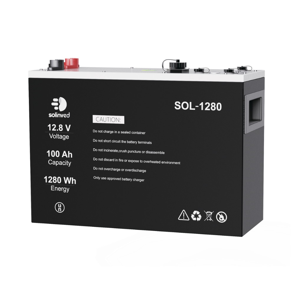 SOLİNVED 12.8 V 100AH LIFEPO4 AKÜ