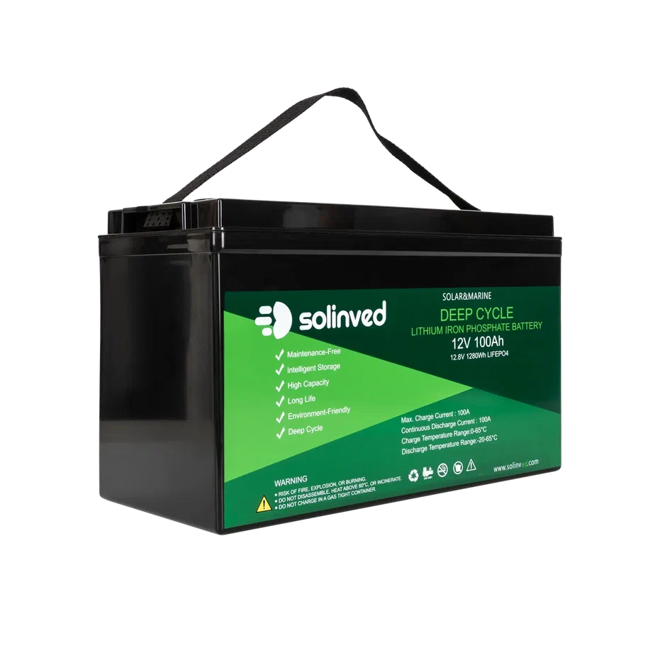 SOLİNVED 12V 100AH LİTYUM AKÜ