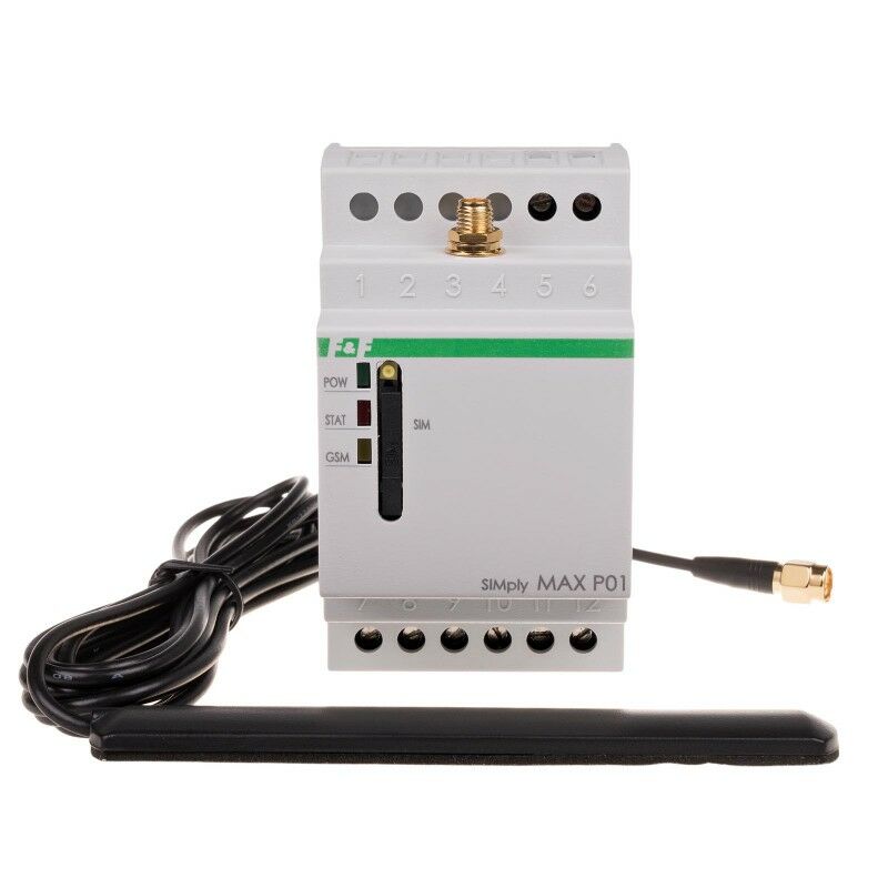 F&F SIMply MAX P01 iki kanallı GSM denetleyicisi