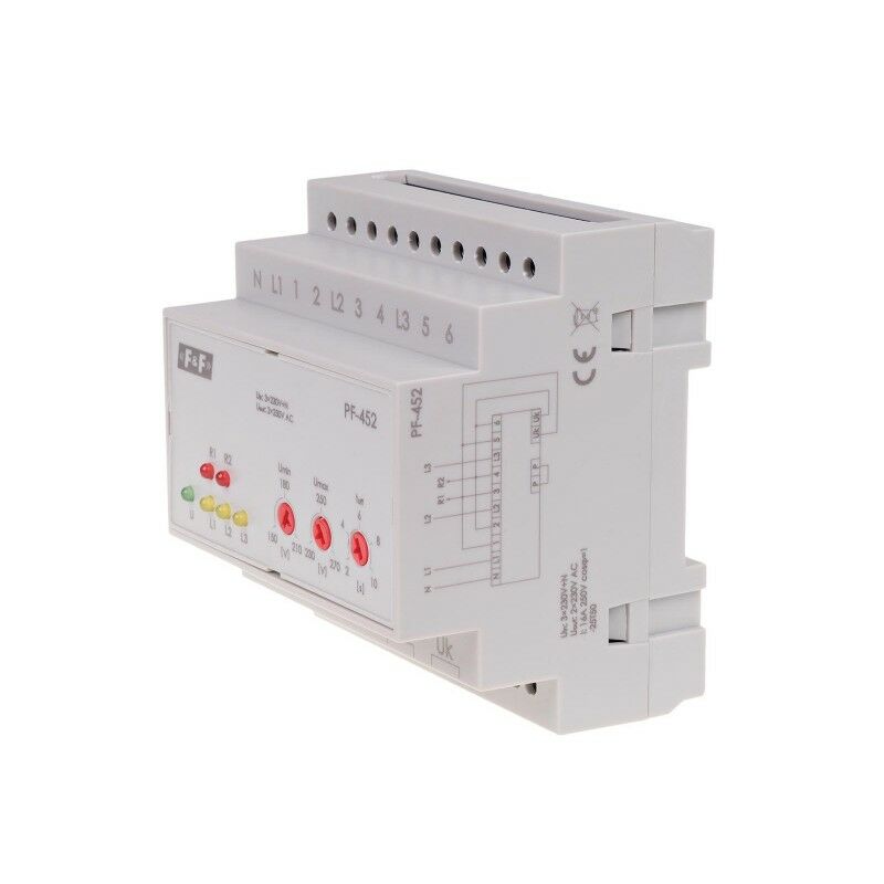 F&F PF-452 400V faz voltaj çıkışlı otomatik faz değiştirici