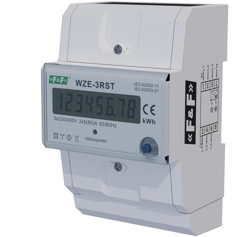 F&F WZE-3RST  3 fazlı Elektrik tüketimi göstergesi