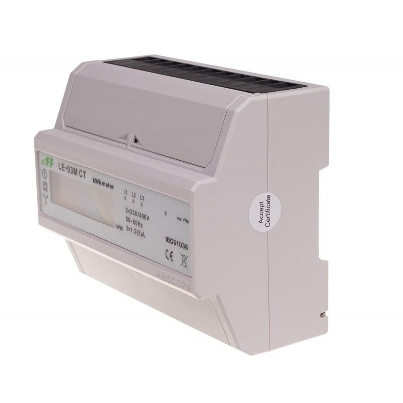 F&F LE-03M-CT Enerji tüketim sayacı Uzaktan okuma, Üç faz