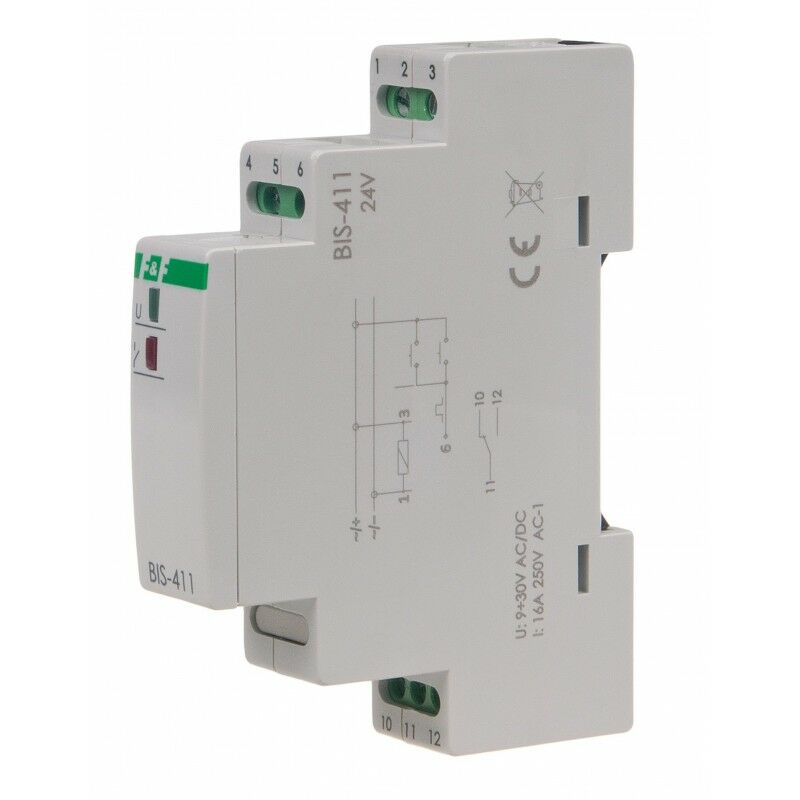F&F BIS-411-24V Çift durumlu röle