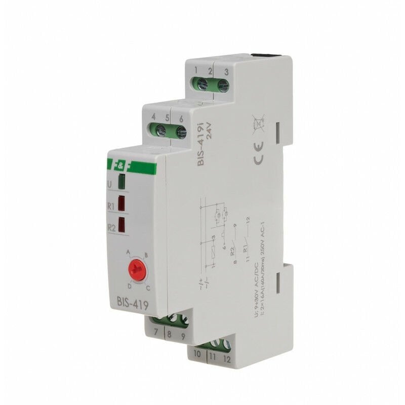 F&F BIS-419-LED-24V  İki durumlu röle