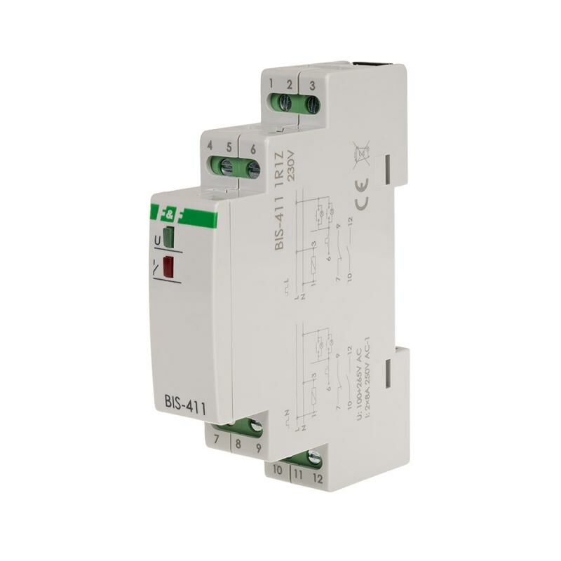 F&F BIS-411-1R1Z  230V Çift durumlu röle