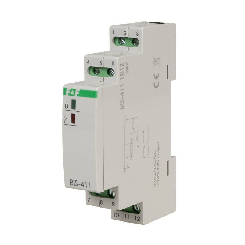 F&F BIS-411-1R1Z 24V  Çift durumlu röle