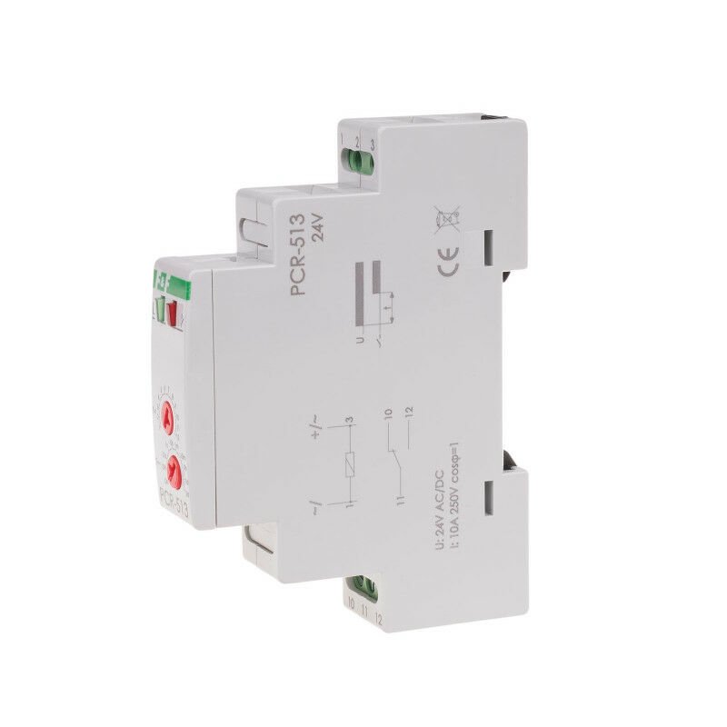 F&F PCR-513 24V Zaman Rölesi Gecikmeli Açma 24 V AC-DC