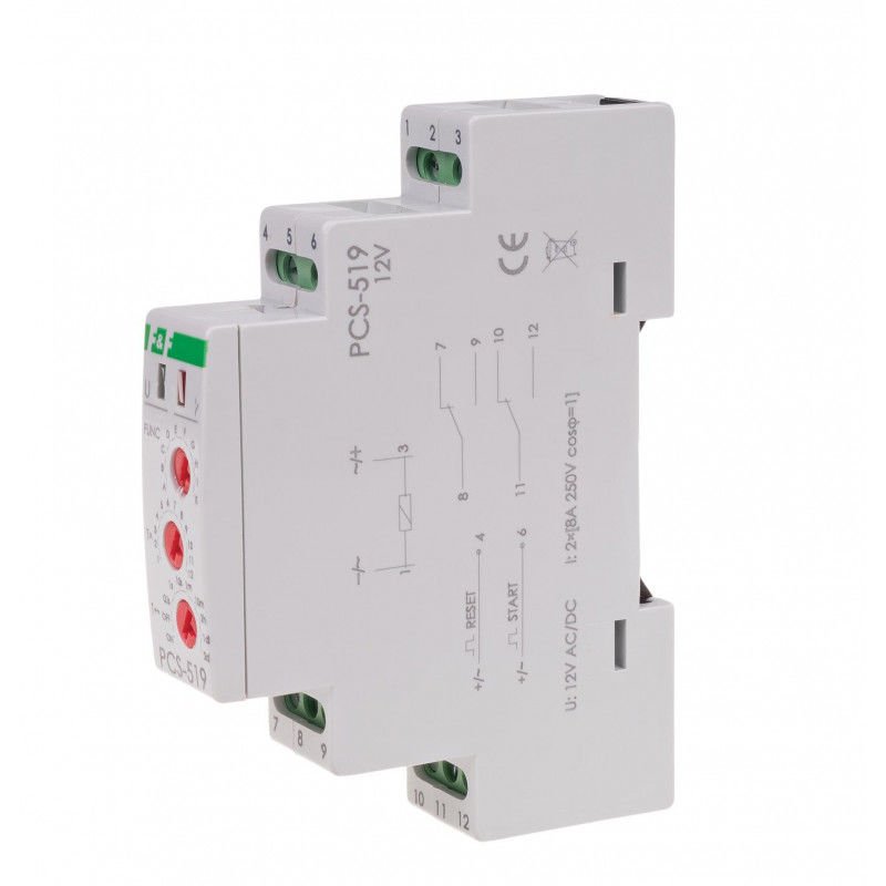 F&F PCS-519- 12V AC/DC Zaman Rölesi 10 Fonksiyon