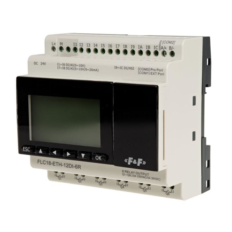 F&F FLC18-ETH-12DI-6R Programlanabilir Kontrolör