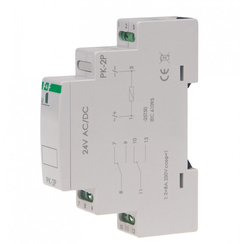 F&F PK-2P-12V Elektromanyetik Röle