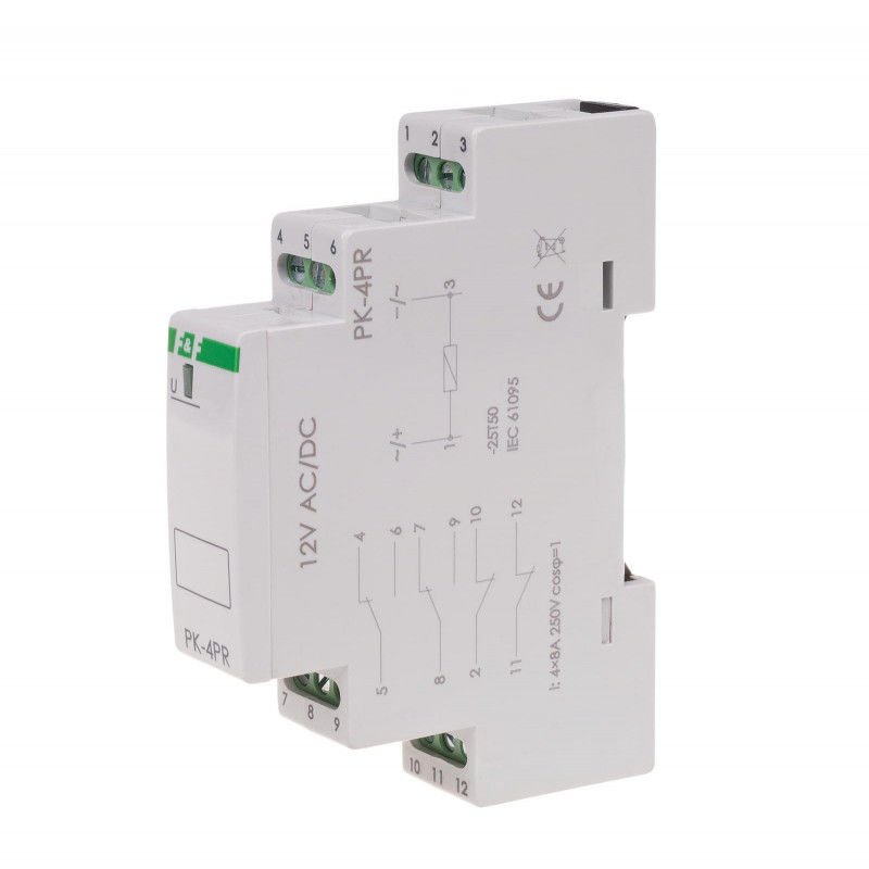 F&F PK-4PR-12V Elektromanyetik Röle